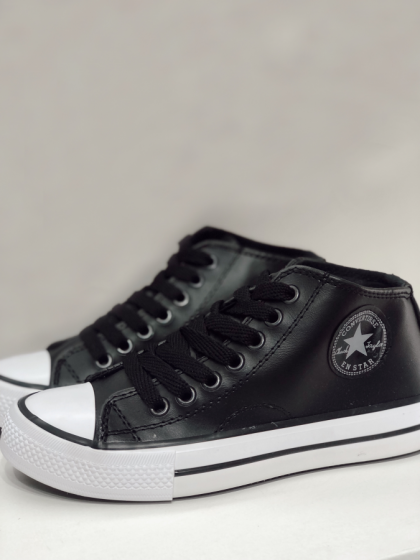 Botineta Star Cuerina Black