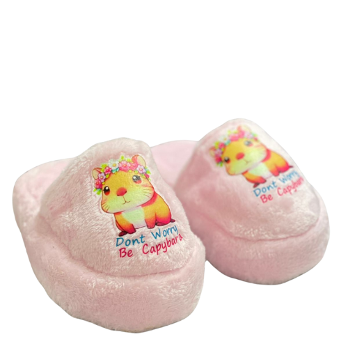 Pantuflas Niña “Don’t Worry Be Capybara” T27–34