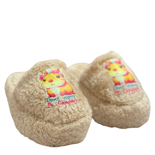 Pantuflas Niña “Don’t Worry Be Capybara” T27–34