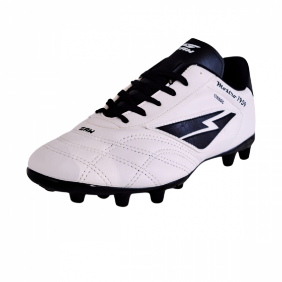 Botín SAW Maestro 1959 Classic – Tapones Cancha de 11 – Blanco/Negro T.35-44