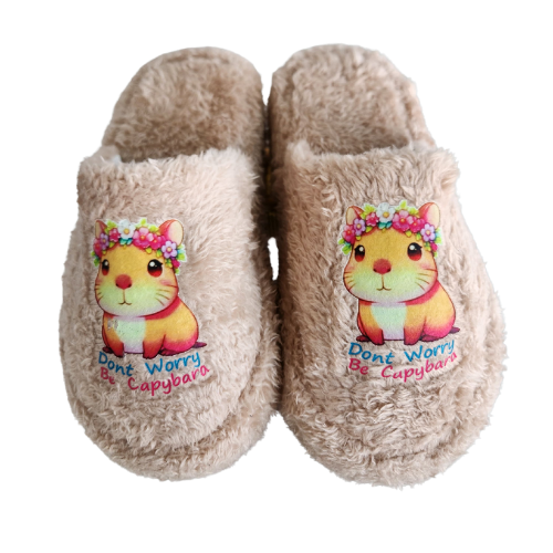 Pantuflas Niña “Don’t Worry Be Capybara” T27–34