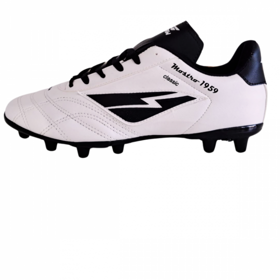 Botín SAW Maestro 1959 Classic – Tapones Cancha de 11 – Blanco/Negro T.35-44