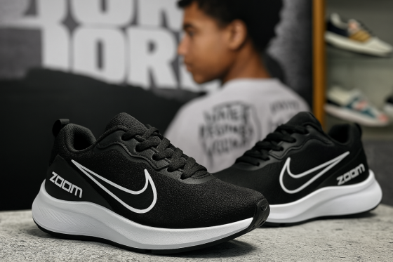 Zapatillas Sport Zoom Black & White
