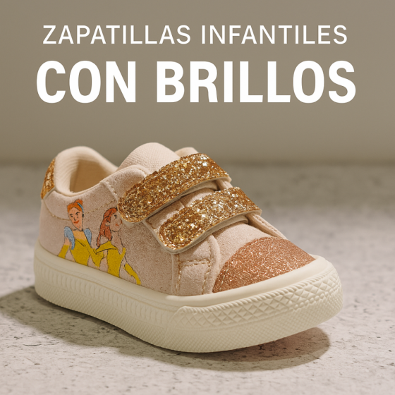 👑 Zapatillas Gusti Princesa – Art. 7100 | Doble abrojo glitter