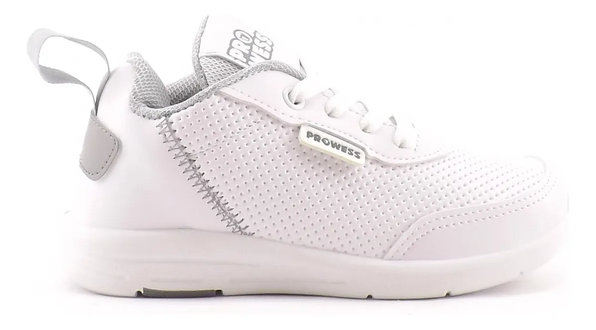 Prowess Art 9020 – Zapatilla Colegial Blanca | Talles 27–34
