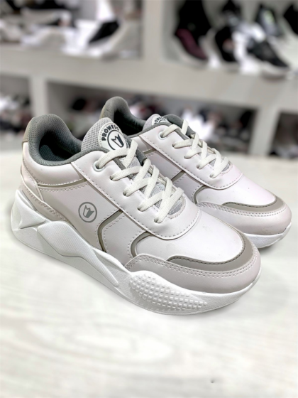 Zapatillas Urbanas Prowess Chunky – Estilo Blanco Premium Art 4103