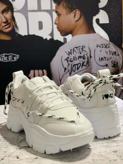 👟 Zapatilla Urbana Chunky 47Street Blanca | Talles 35 al 40